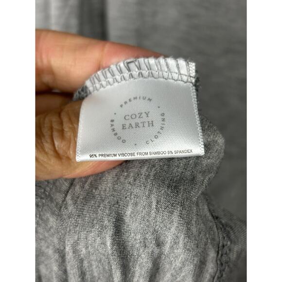 Excellent Cozy Earth Womens Grey Bamboo Kimono Robe Large - Picture 7 of 7